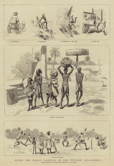 Giro del mondo in yacht nel Ceylon, XII, Madras da Charles Edwin Fripp